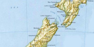 Նոր Զելանդիա վելինգտոն քարտեզի վրա