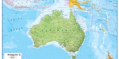 Ավստրալիա, Նոր Զելանդիա քարտեզ