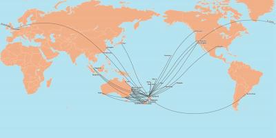 Օդի Նոր Զելանդիա ճանապարհային քարտեզը միջազգային